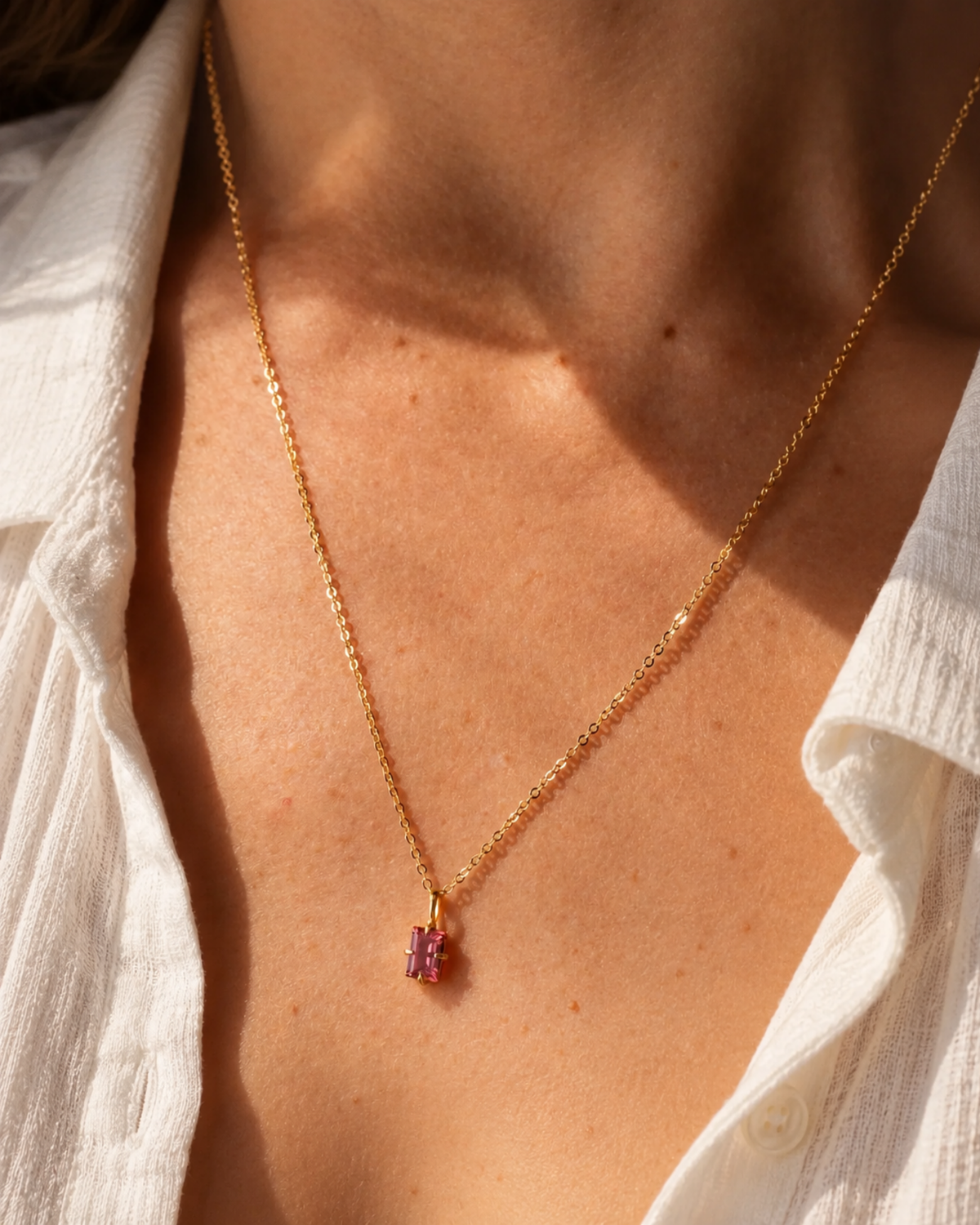 Betty Baguette Necklace NEW