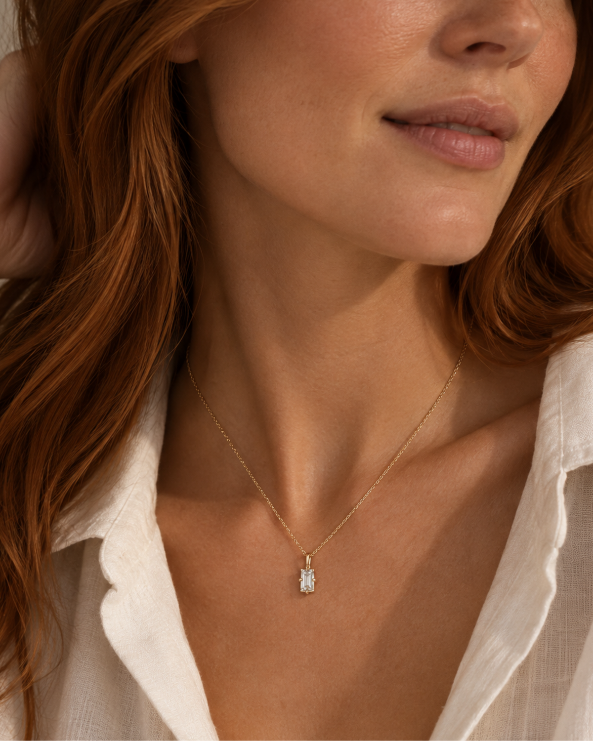 Betty Baguette Necklace