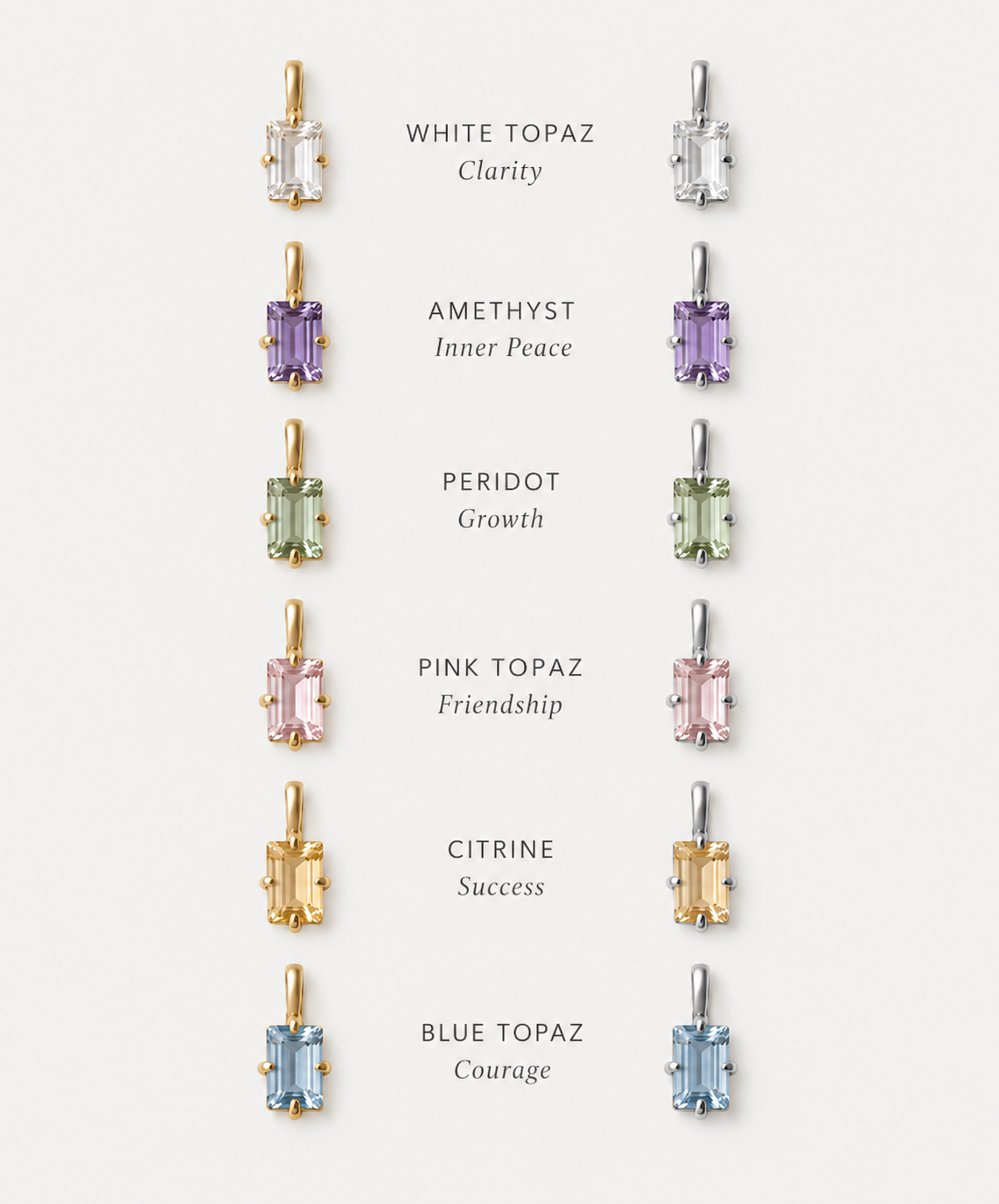 Betty Baguette Necklace NEW